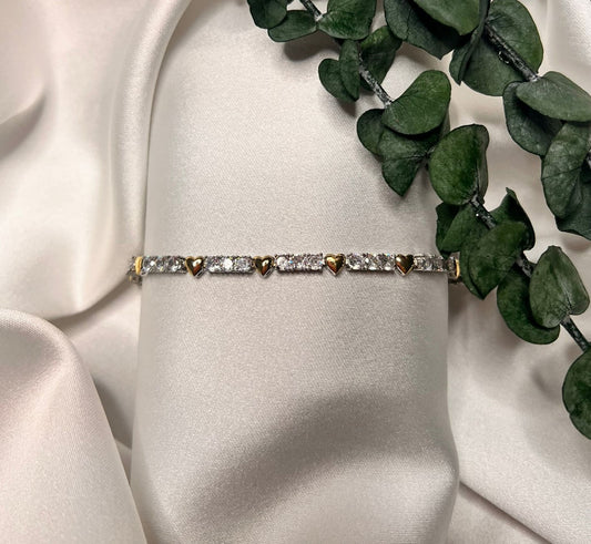 Armband - Herz Messingarmband