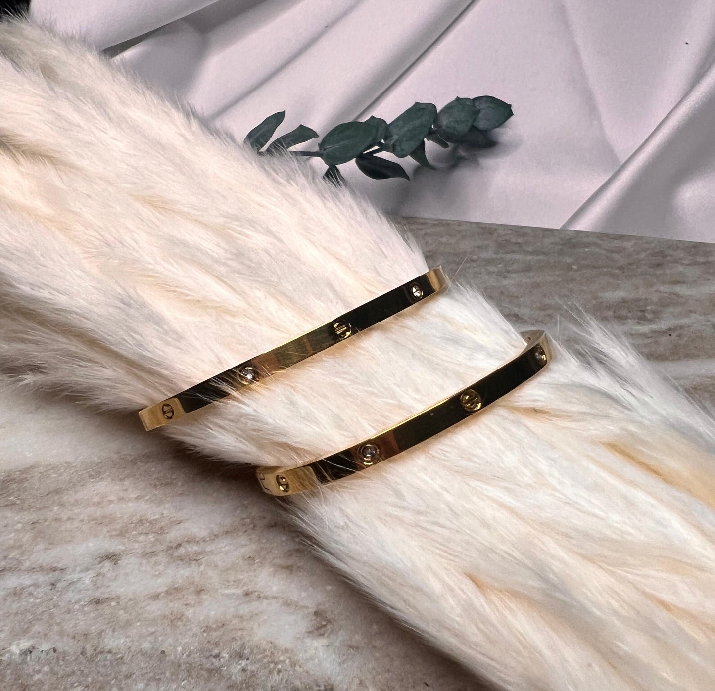 Armband - C-Modell Edelstahl Farbe Gold-Armband