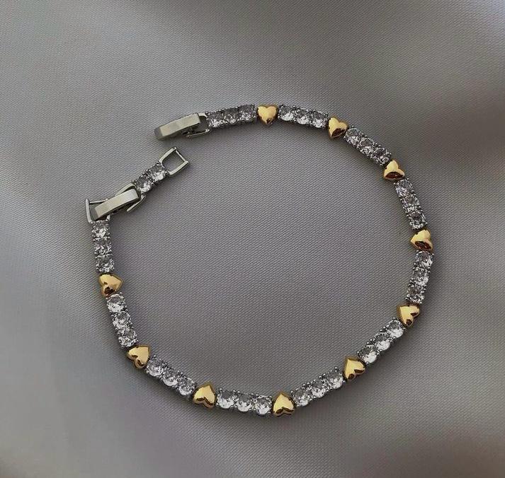 Armband - Herz Messingarmband