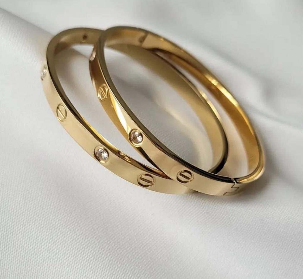 Armband - C-Modell Edelstahl Farbe Gold-Armband
